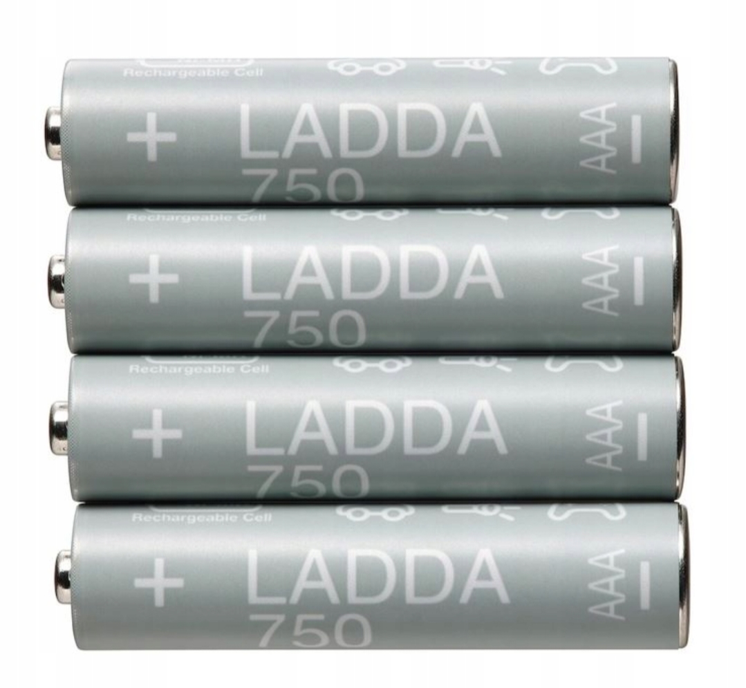 Akumulatorki Ikea ladda AAA 750 mAH 4 szt.
