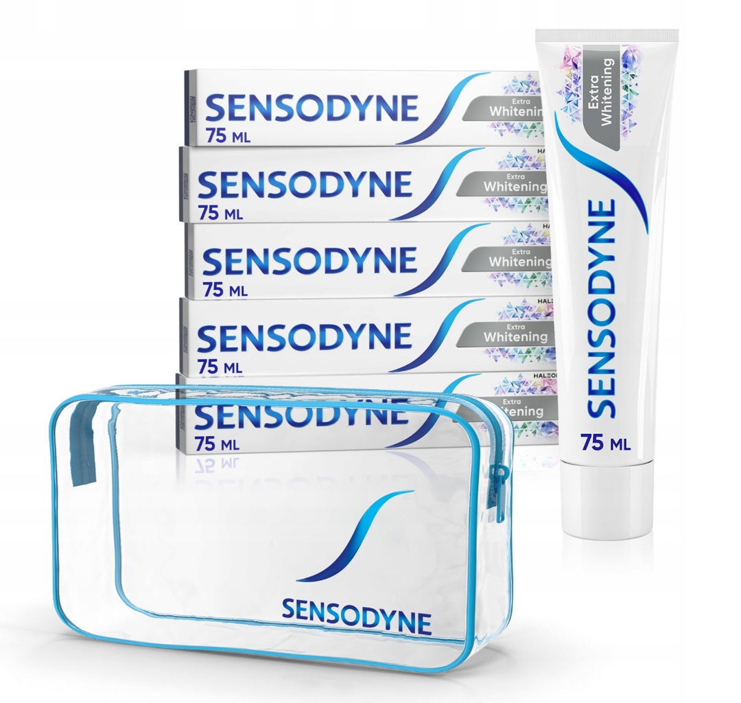 5 x Pasta do zębów wybielająca Sensodyne Extra Whitening z fluorkiem 75 ml
