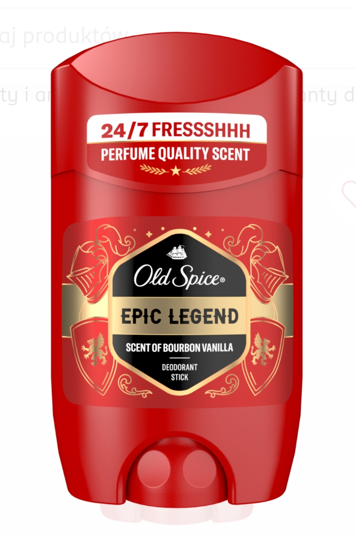 OLD SPICE Epic Legend Dezodorant w sztyfcie dla mężczyzn, Bourbon Vanilla 1+1