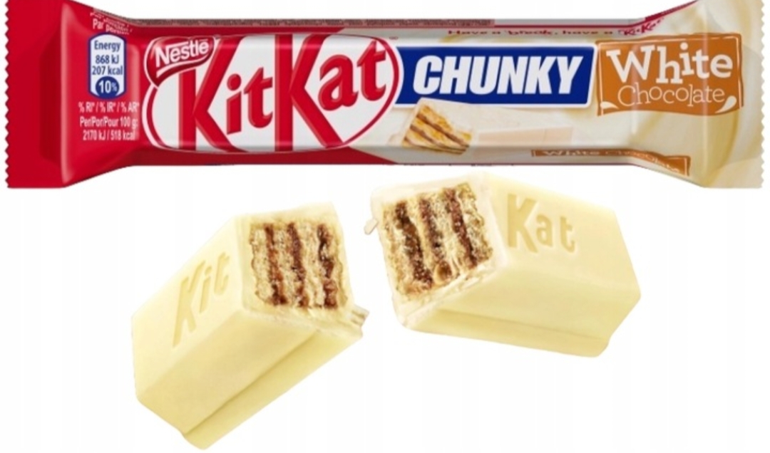 Nestle KitKat Chunky Baton Wafel Paluch Waflowy W Białej Czekoladzie 40g