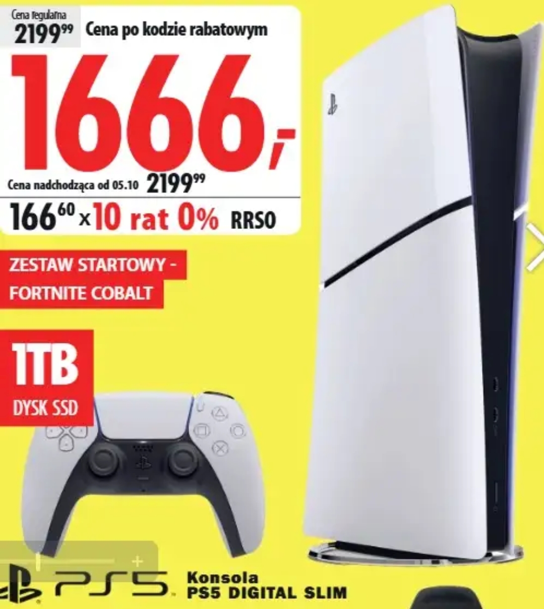 Konsola PlayStation 5 digital - Promocje na otwarcie MediaExpert Łódź