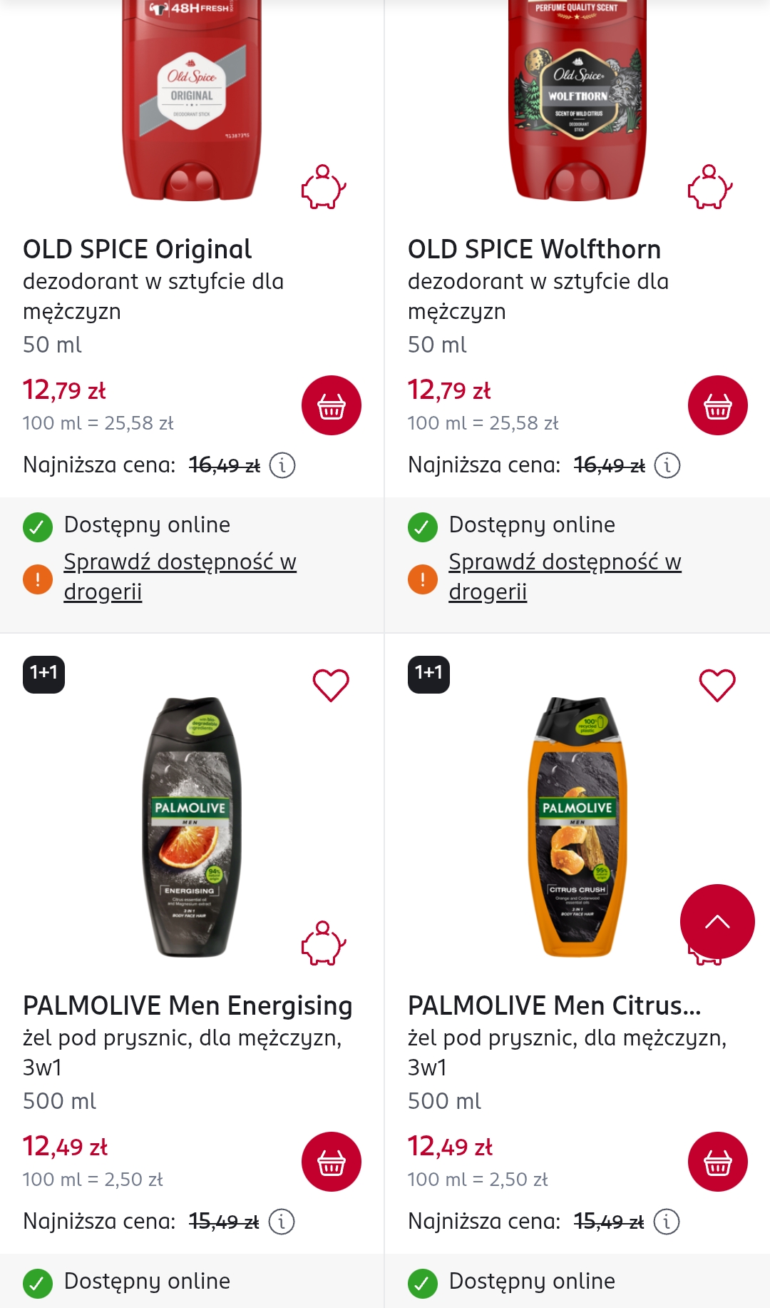 Promocja 1+1 gratis w Rossmannie na produkty dla mężczyzn (Old Spice L'ORÉAL PARIS Gillette Palmolive)