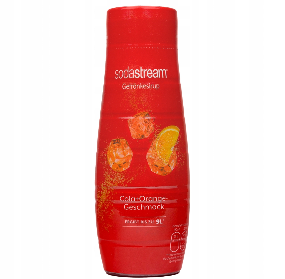 SYROP koncentrat sodastream cola + pomarańcza 440 ml do saturatora