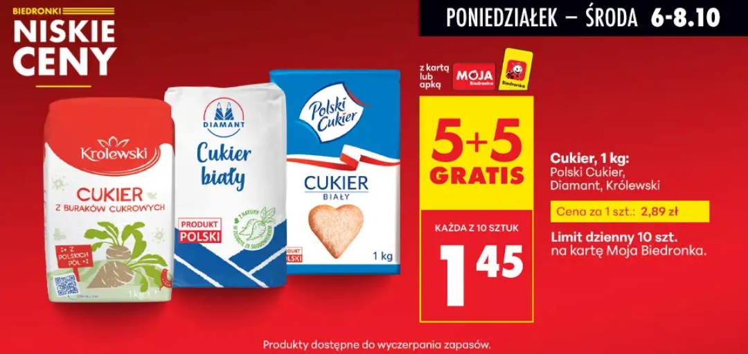 Biedronka - Cukier 5+5