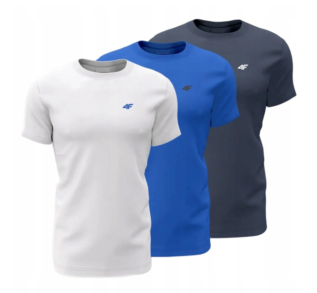 4F zestaw 3 x TSHIRT różne rozmiary i kolory