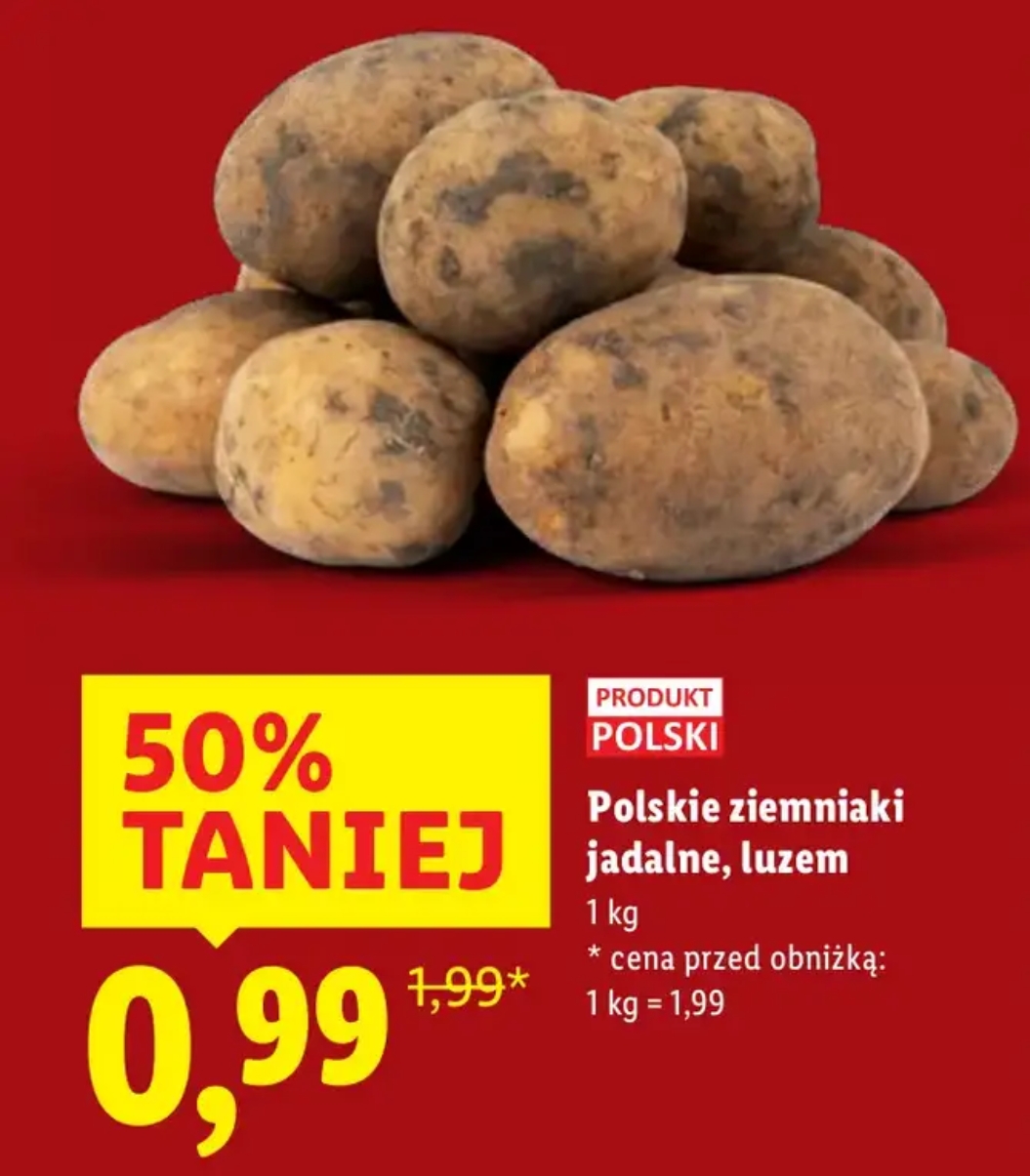 Ziemniaki 1kg - Lidl i Biedronka