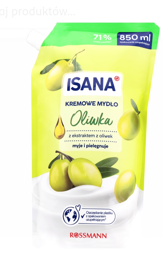 ISANA Mydło w płynie, Oliwka, zapas - 850 ml