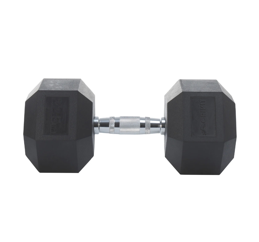 Hantel sześciokątny, 22,5 kg, z rdzeniem żeliwnym