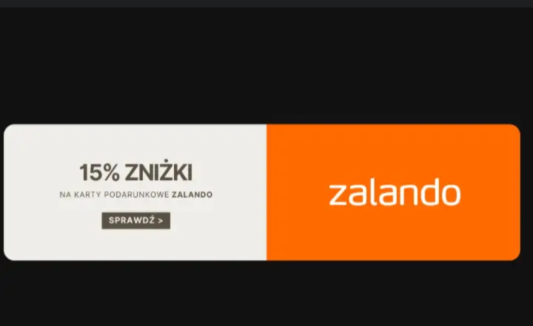 Karty podarunkowe Zalando: 100zł za 85zł / 200zł za 170zł / 350zł za 297.50zł / 500zł za 425zł /\ Muve.pl