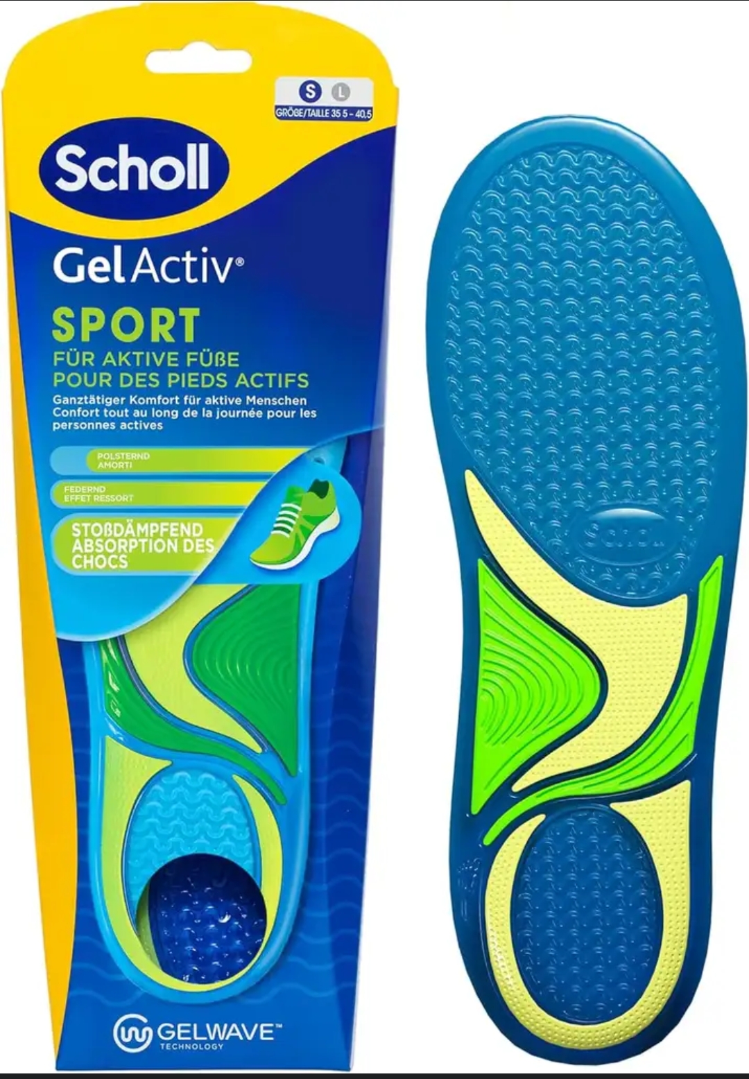 Scholl GelActiv, wkładki do butów, sportowe,35,5-40,05, 40-46,5 za 37,03zł. Możliwe przy zakupie 3szt. 27,36zł/ 1szt.