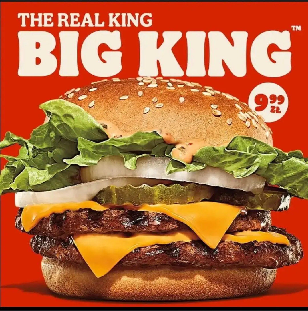 Big king w aplikacji za 9.99zl, BurgerKing