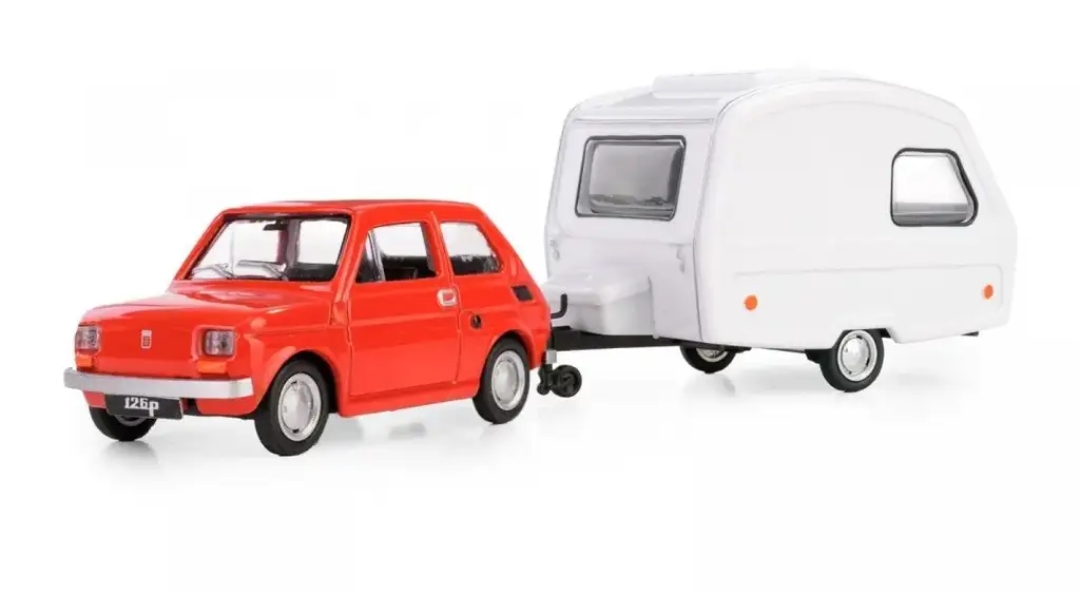 Zestaw Fiat 126p + Przyczepa Kempingowa Niewiadów N126