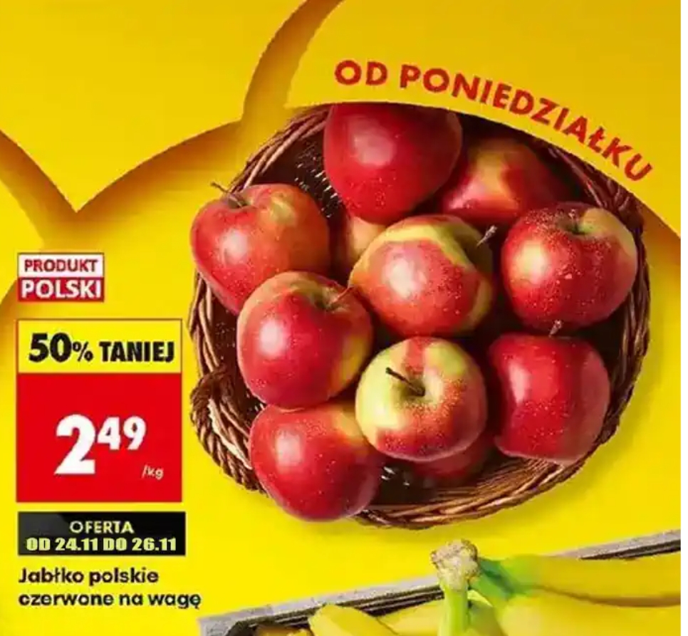 Jabłka polskie czerwone na wagę @Biedronka