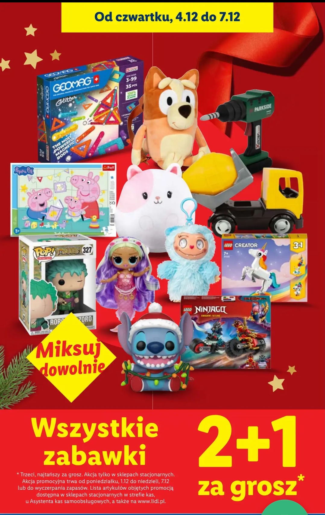 Wszystkie zabawki 2+1 za Grosz @Lidl