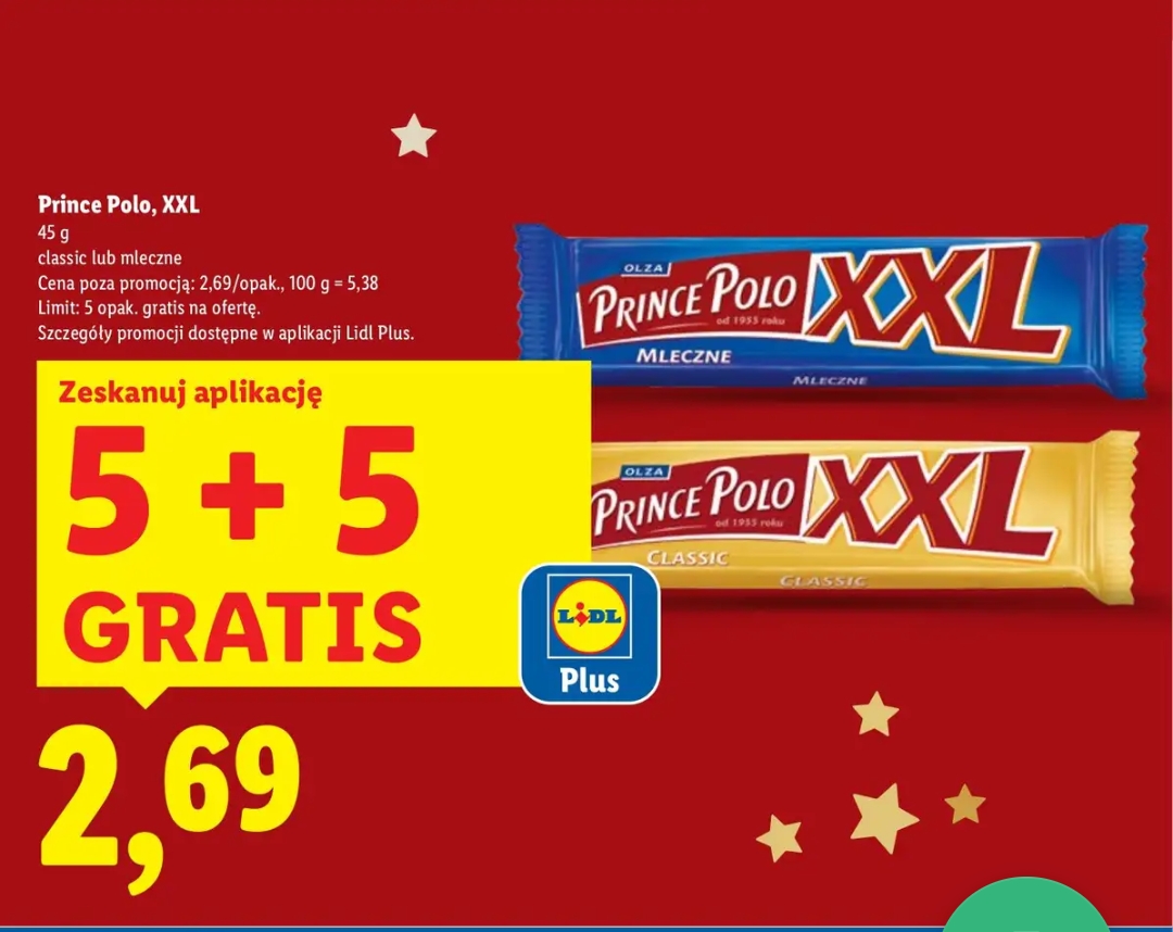 Baton Prince Polo XXL 5+5 gratis @Lidl