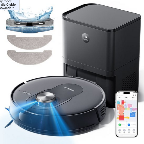 Proscenic Q8 Max+ – Robot sprzątający z funkcją mopowania BOL.
