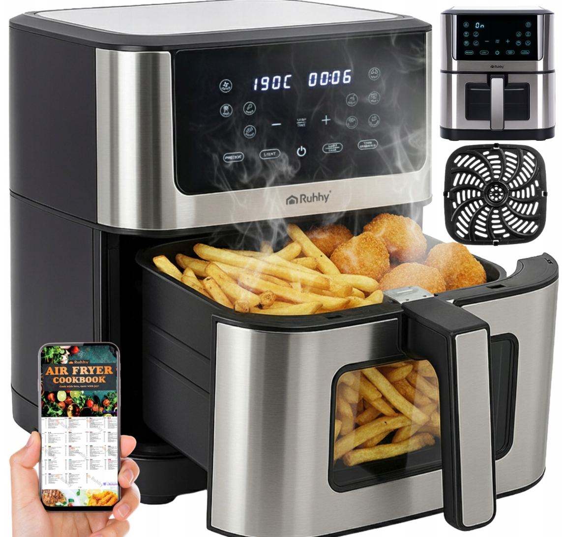 Frytownica Beztłuszczowa Ruhhy AIR FRYER 8L