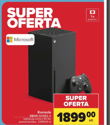 Carrefour - Xbox Series X za 1899 zł, Xbox Series S + 3 miesiące Game Pass za 999 zł