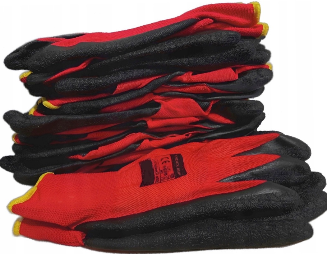 Rękawice robocze 10par Pełna rozmiarówka