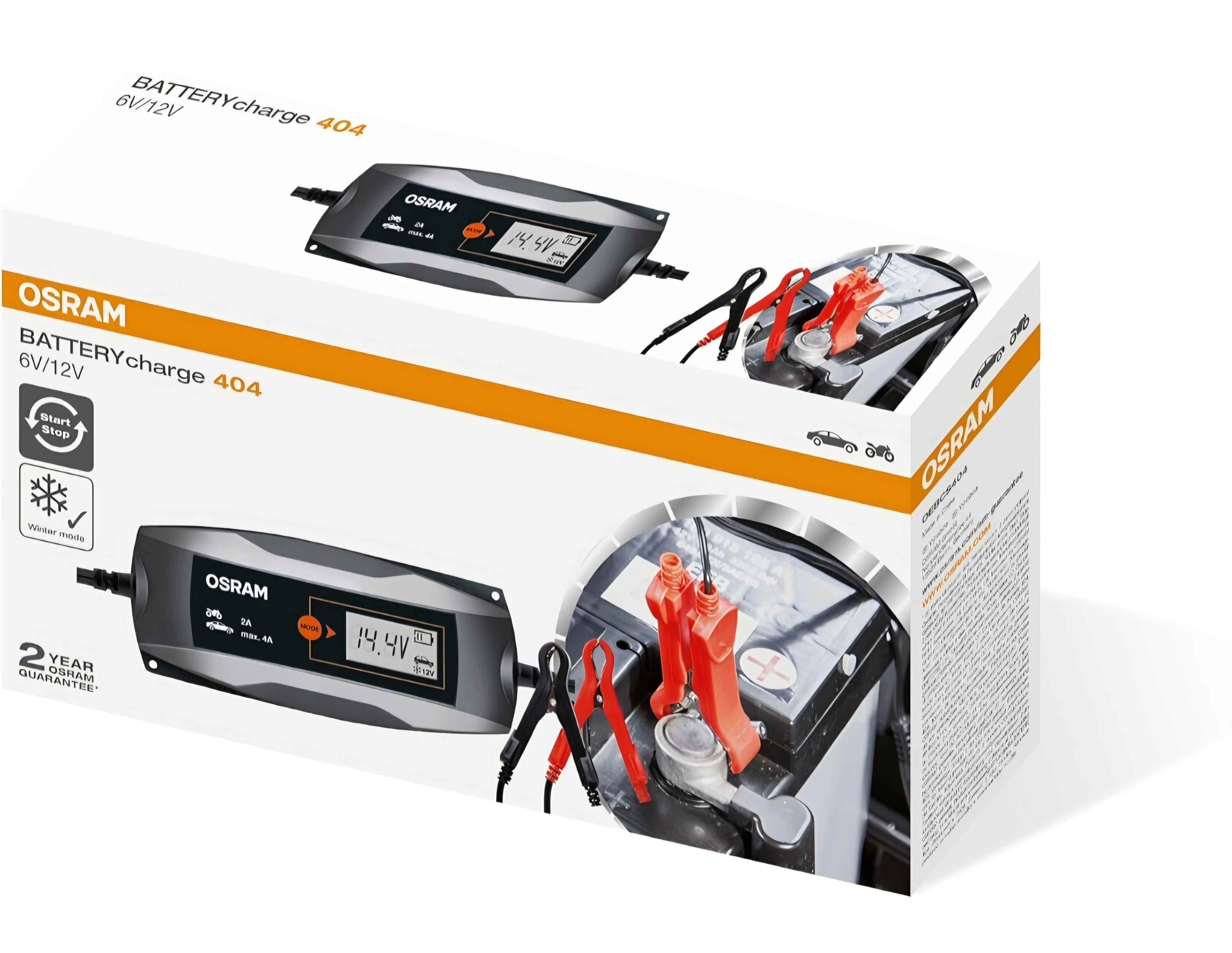OSRAM inteligentna ładowarka akumulatorów 6/12V
