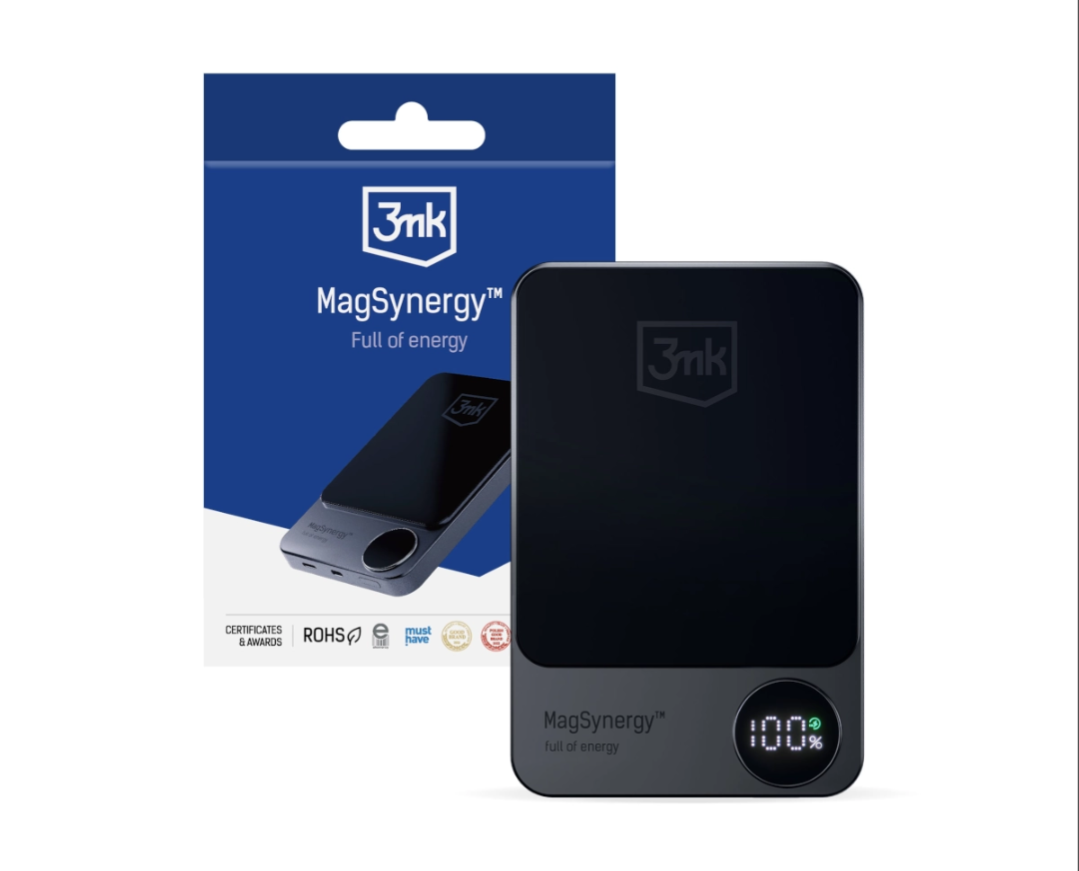 3mk MagSynergy 10000mAh czarny w dobrej cenie