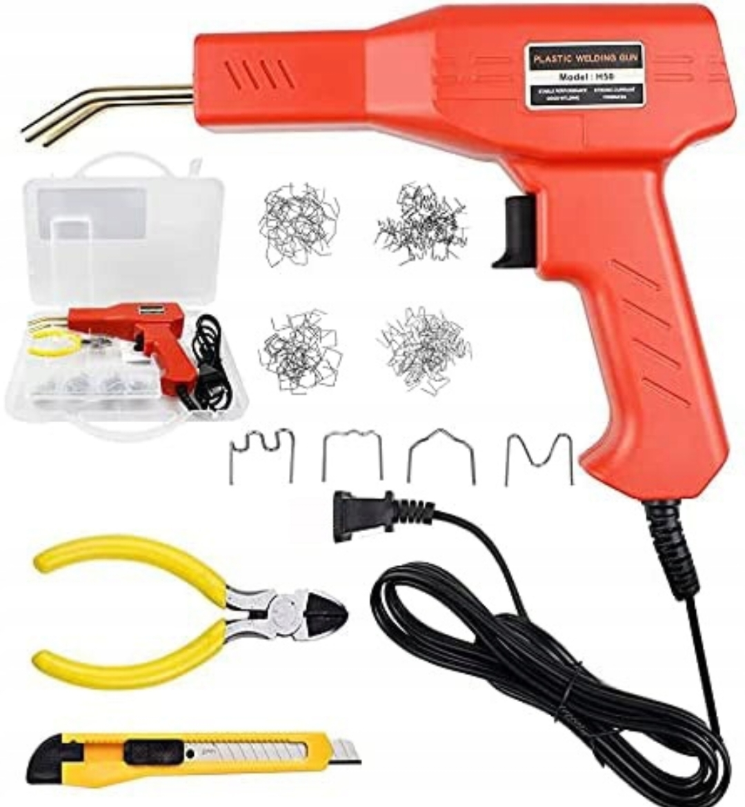 Zestaw Spawarka do Plastiku – Zgrzewarka | Zszywarka | Lutownica + 400 szt. Zszywek