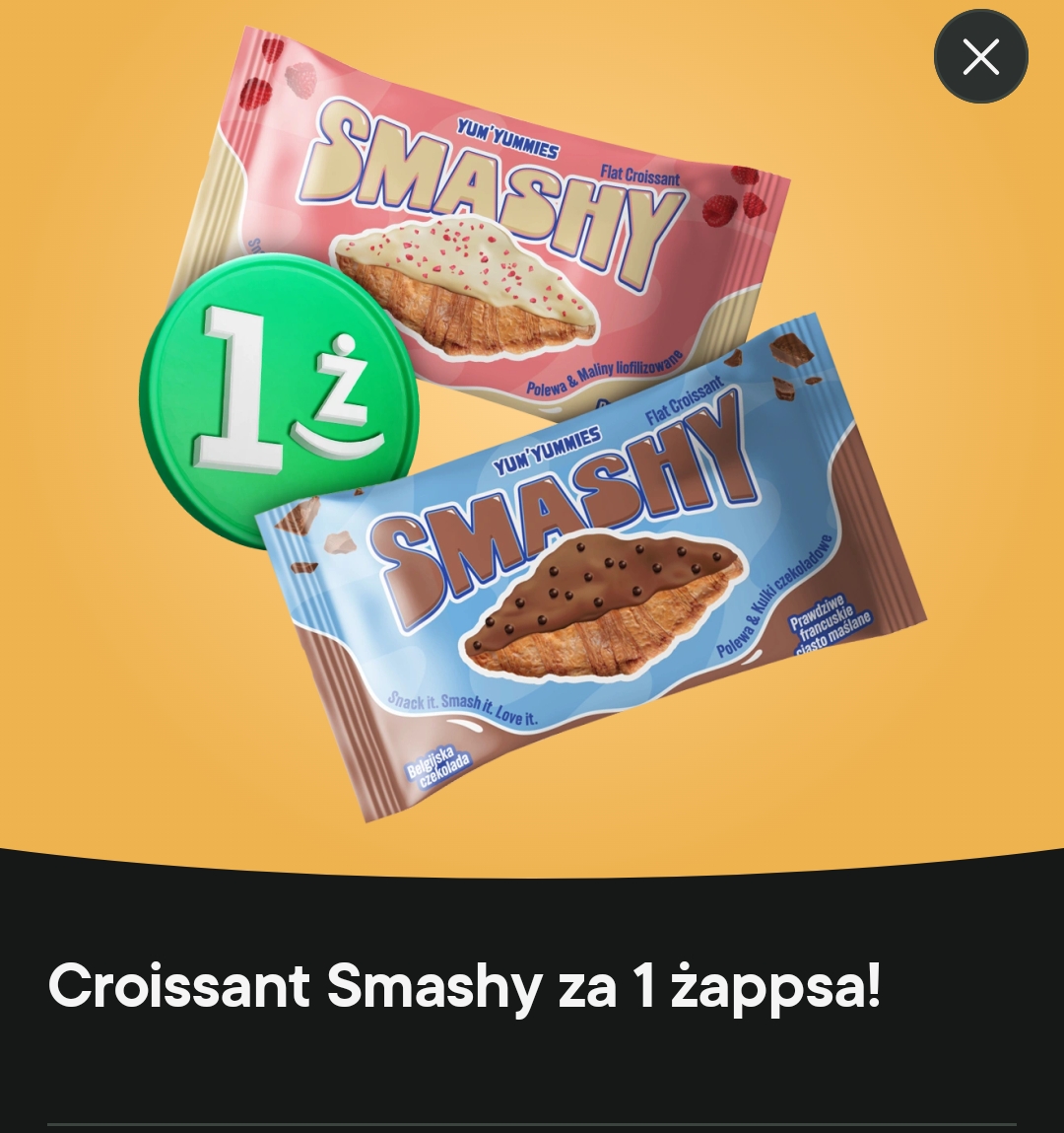 Croissant Smashy za 1 żappsa. Kupon do aktywacji w aplikacji