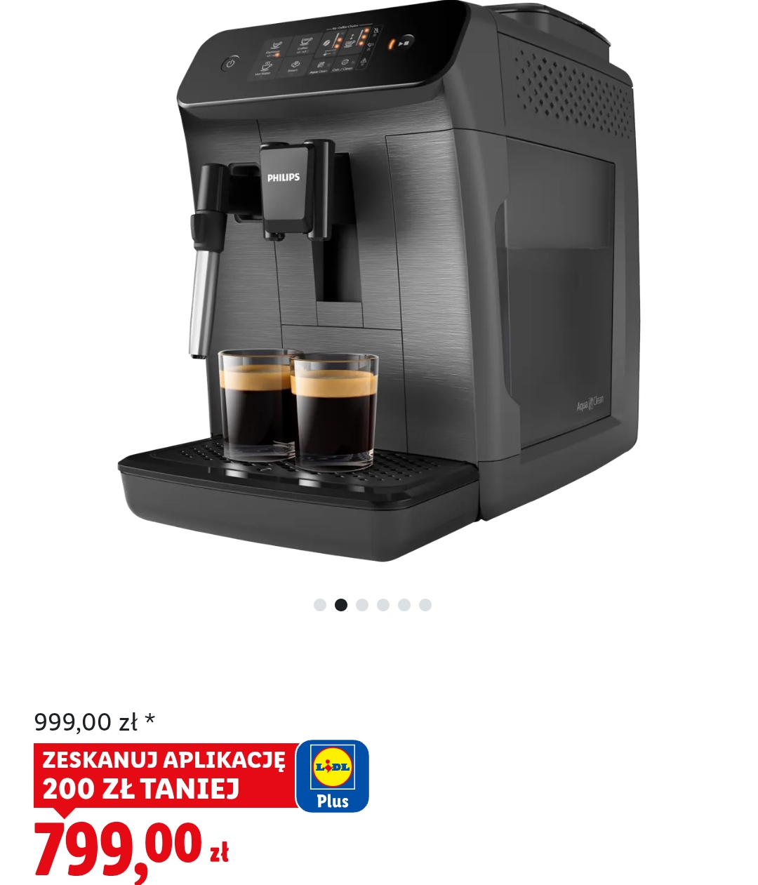 Ekspres ciśnieniowy Series 800 EP0824/00, 1500 W