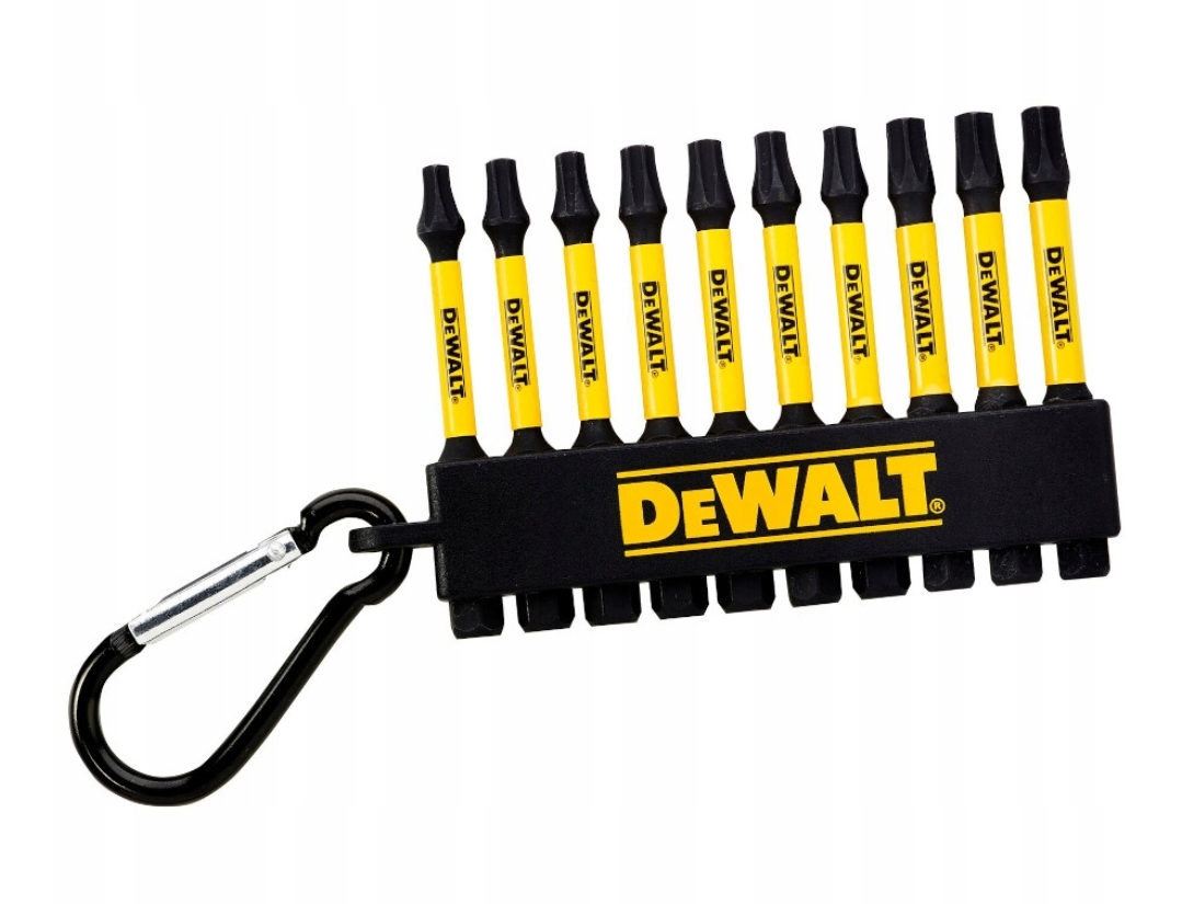 DEWALT Zestaw bitów udarowych TORX T20 T25 T30 10 szt. 57mm brelok DT7275