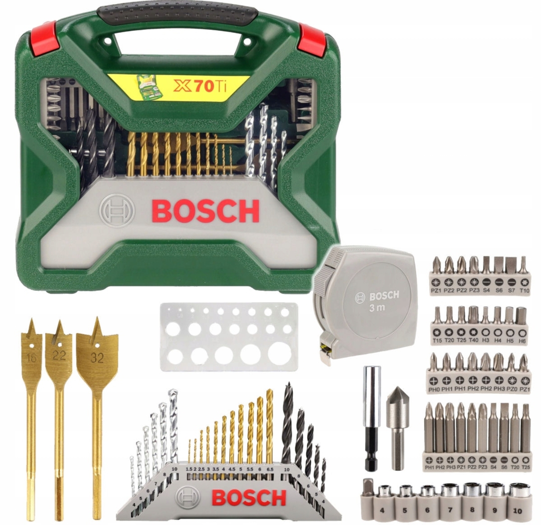 ZESTAW X-LINE 70szt. WIERTEŁ i KOŃCÓWEK BOSCH