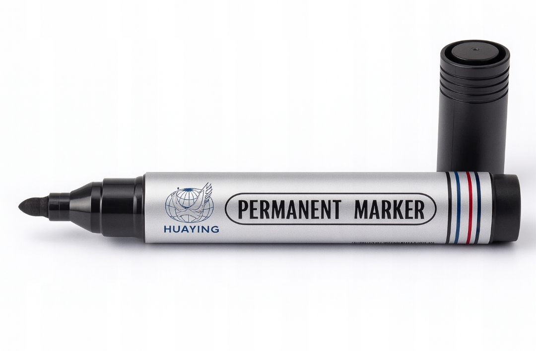 MARKER PERMANENTNY OKRĄGŁY CZARNY – wodoodporny flamaster budowlany ( darmowa dostawa )