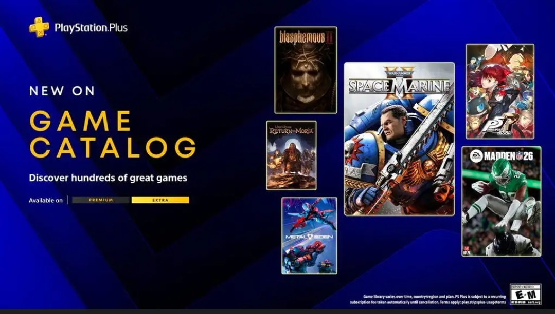 PS Plus Extra/Premium - Marzec: Warhammer 40k: Space Marine 2 / Persona 5 Royal / Madden NFL26