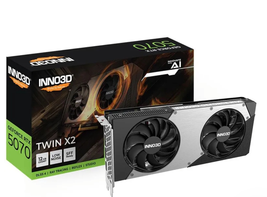 Karta graficzna INNO3D GeForce RTX 5070 Twin X2 12GB GDDR7 DLSS4