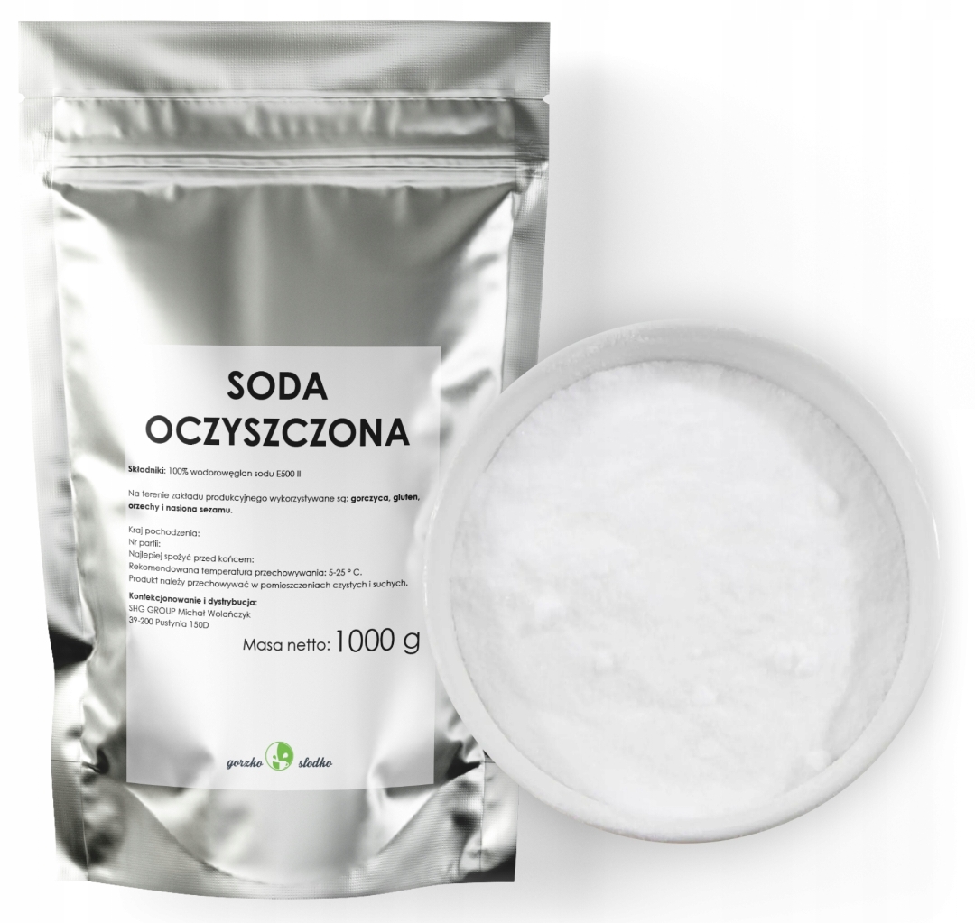 SODA OCZYSZCZONA spożywcza wodorowęglan sodu 1kg ( darmowa dostawa )