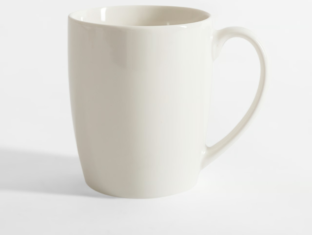 Kubek porcelanowy biały 340 ml