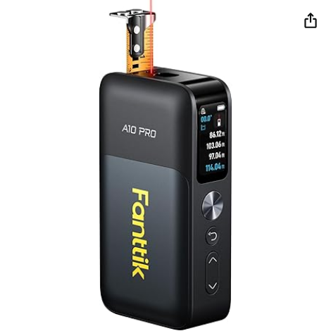 Fanttik A10 Pro cyfrowy dalmierz laserowy 2 w 1 z kolorowym wyświetlaczem HD IPS Amazon
