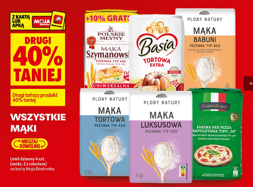 Wszystkie mąki (druga sztuka 40% taniej)