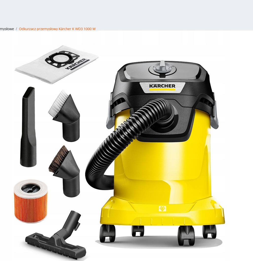 Odkurzacz przemysłowy Karcher K WD3 1.628-443.0