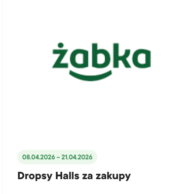 ŻABKA - Dropsy HALLS za zakupy GRATIS (1 szt.)