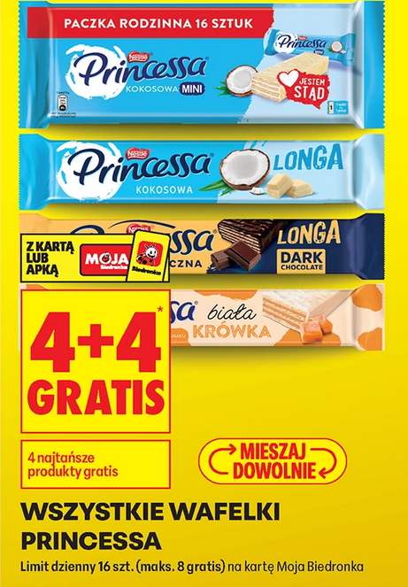 Wszystkie wafelki PRiNCESSA (4+4 GRATiS)