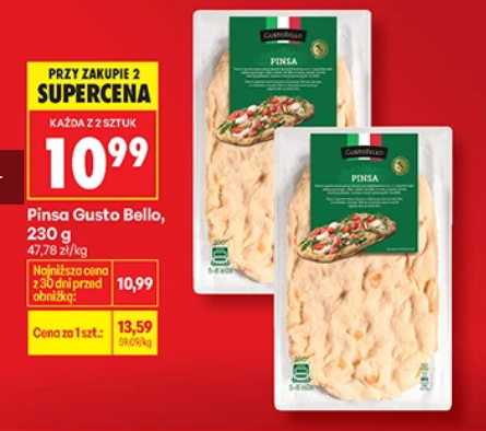 Pinsa Gusto Bello, 230g (przy zakupie 2 szt.)