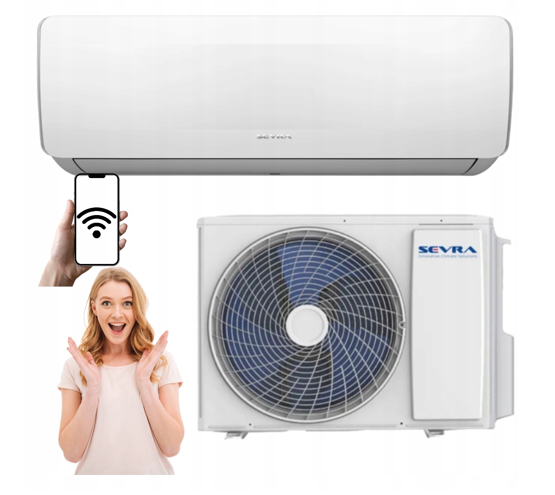 Klimatyzator domowy SEVRA FREEDOM 3,5kW 40m2 WiFi