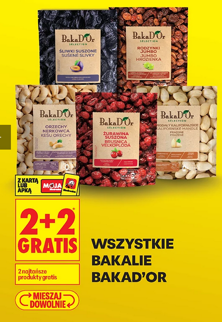 Wszystie bakalie BAKAD'OR (2+2 GRATiS)