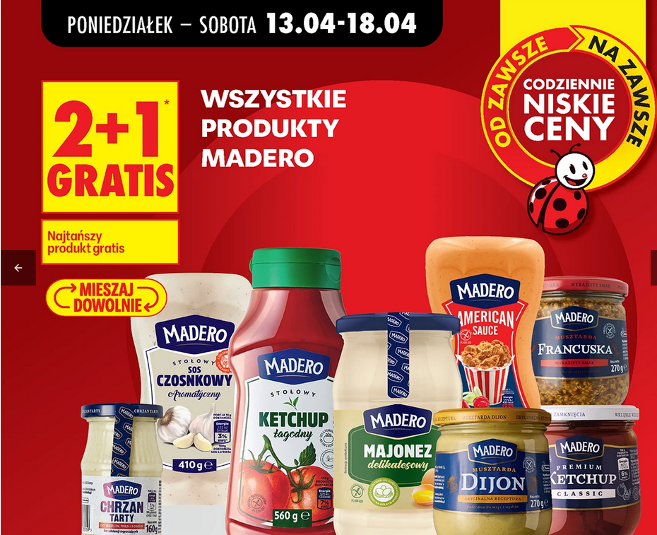 Wszystkie produkty MADERO (2+1 GRATIS)