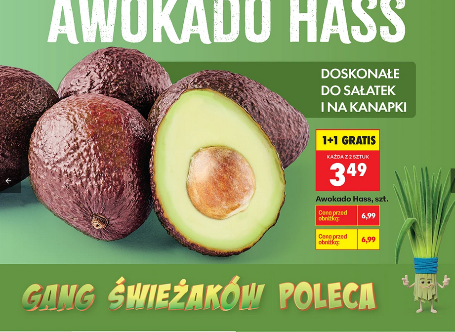 Avokado Hass, szt. (1+1 GRATIS)