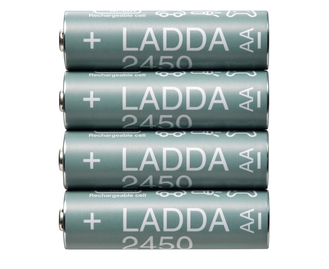 IKEA LADDA akumulatorki AA 2450mAh 1.2V NiMH 4 sztuki