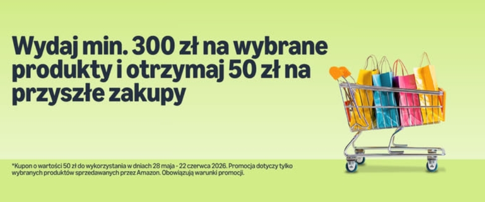 Amazon 50 zł na następne zakupy