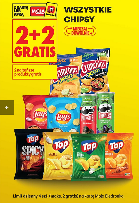 Wszystkie Chipsy (2+2 GRATiS)