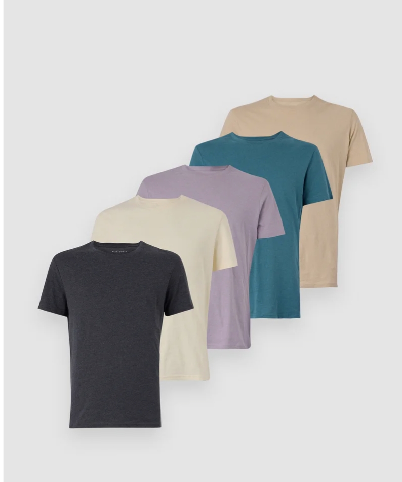 Koszulki Pier One 5 sztuk - T-shirt basic
