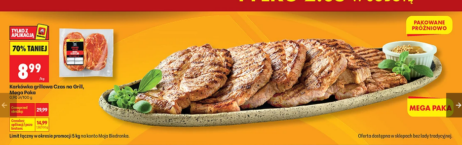Karkówka grillowa Czas Na Grill, MEGA PAKA, 1 KG